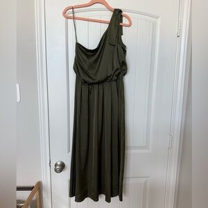 Olive Green Midi Dress